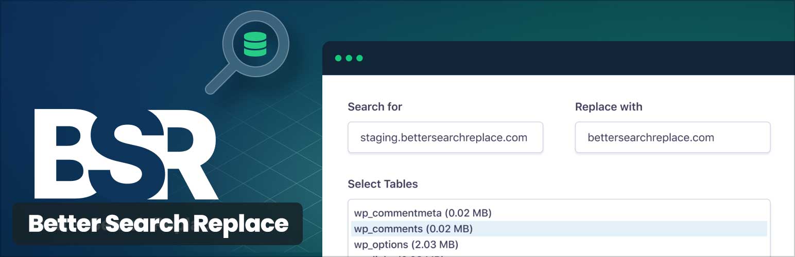Plugin de WordPress Better Search Replace