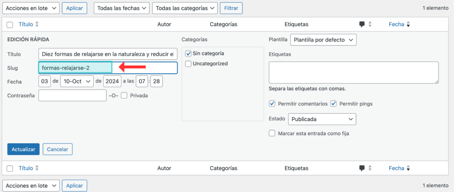«-2» en URLs en WordPress
